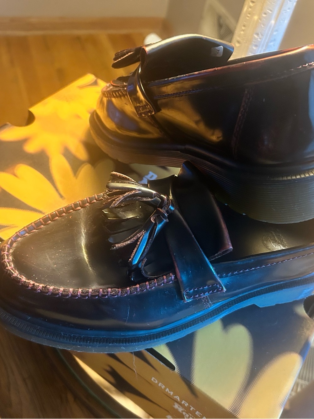 Dr. Martens Black Leather Tassel Loafers - Picture 5 of 5
